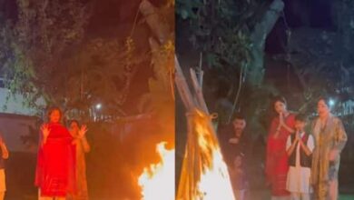 होलिका दहन में बांस जलाना शिल्पा शेट्टी को पड़ा भारी, लोगों ने सोशल मीडिया पर लगाई लताड़