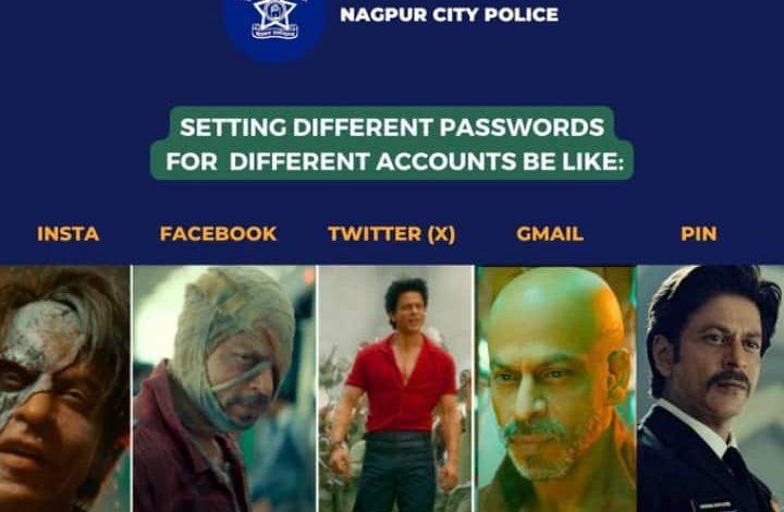 'जवान' से इंस्पायर हुई नागपुर पुलिस, शाहरुख खान के रोल से फैलाई साइबर फ्रॉड को लेकर अवेयरनेस