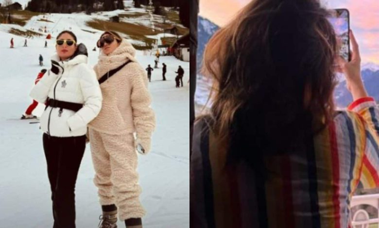 स्विट्जरलैंड में फैमिली संग वेकेशन मना रहीं करीना कपूर, बर्फीली वादियों के बीच एक्ट्रेस ने दिया पोज